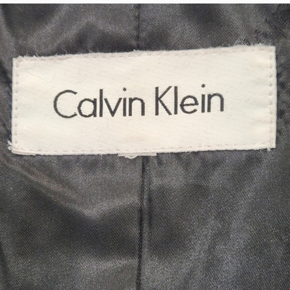 Rare VINTAGE Calvin Klein Luxury Maxi Coat 65% Angora & Wool Genuine Blue Fox, M - Picture 7 of 14